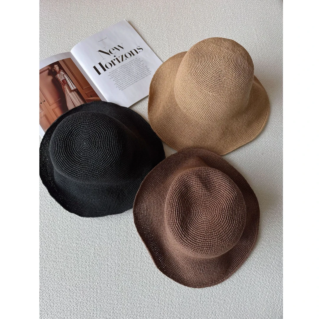 GRACE GARDEN【小脸神器！】出游防晒编织渔夫帽DD5E1720