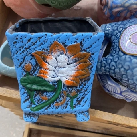 326蓝色荷花2133131陶瓷
