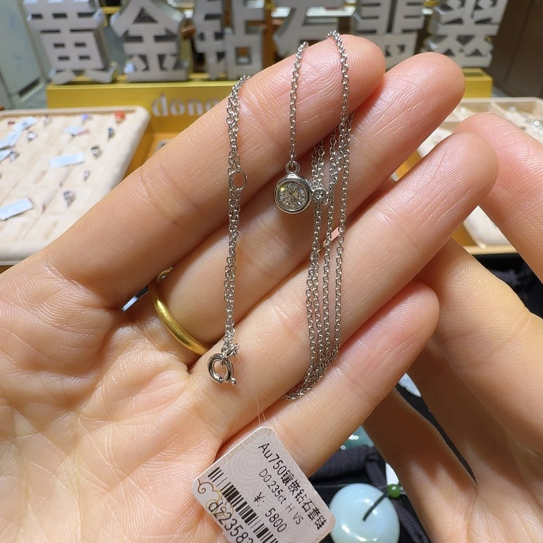 套链18K金镶嵌钻石