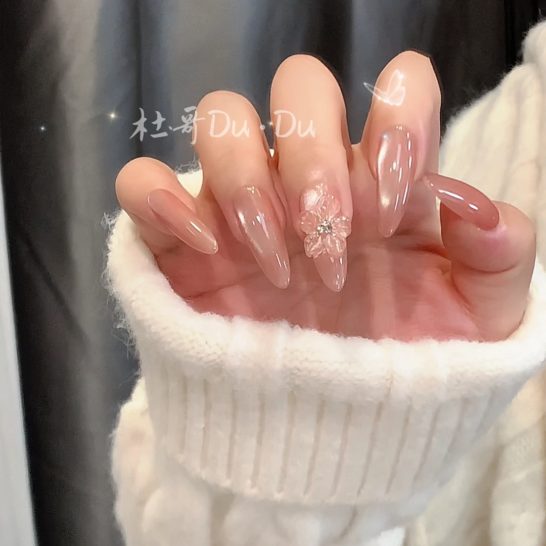 【冰花—高品立体冰雕花】杜哥纯手工高品穿戴甲 10片