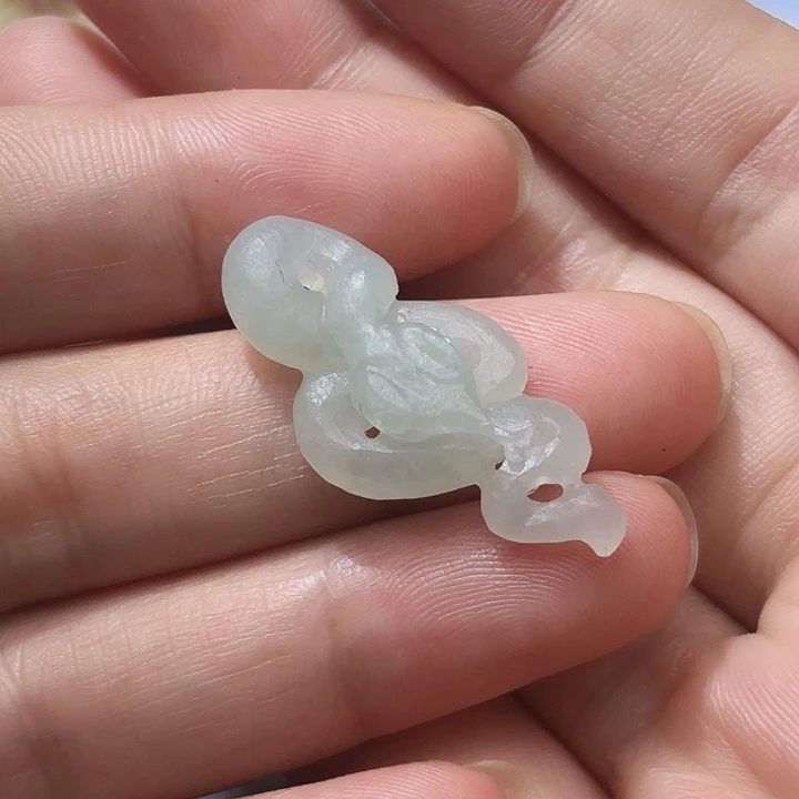定制翡翠未镶嵌天然缅甸翡翠A货蛇不退不换