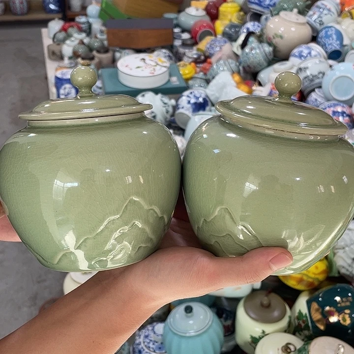 微瑕陶瓷茶叶罐密封罐