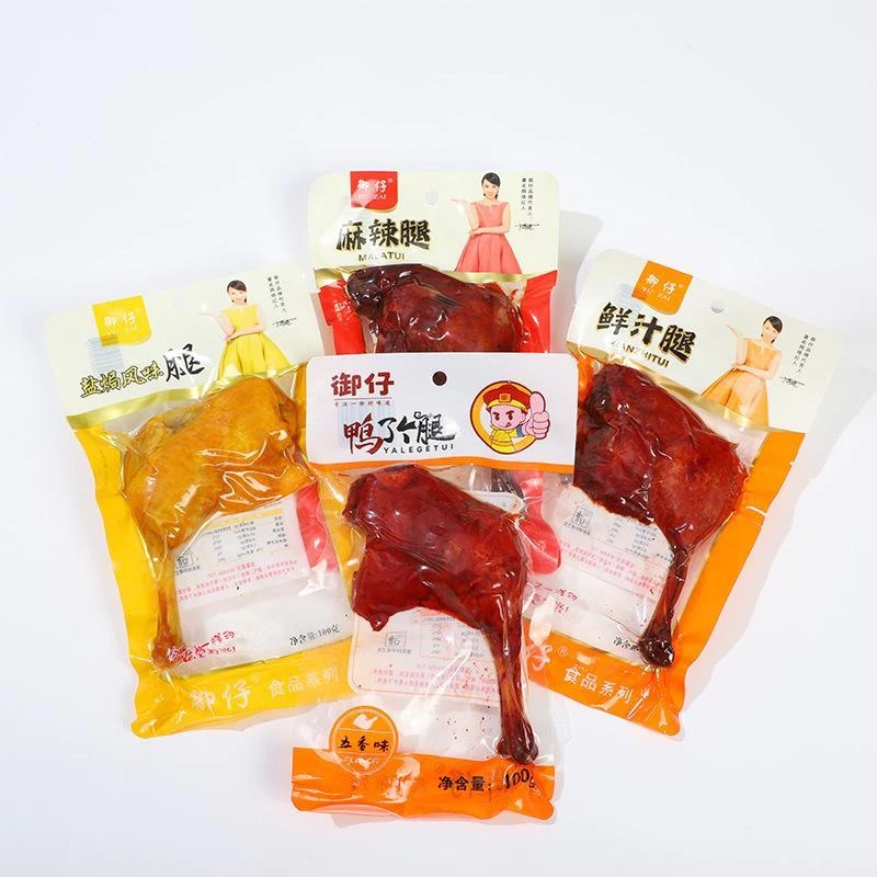 御仔100g大鸭腿麻辣零食盐焗卤味鸭腿正宗麻辣腿鸭肉熟食开袋即食