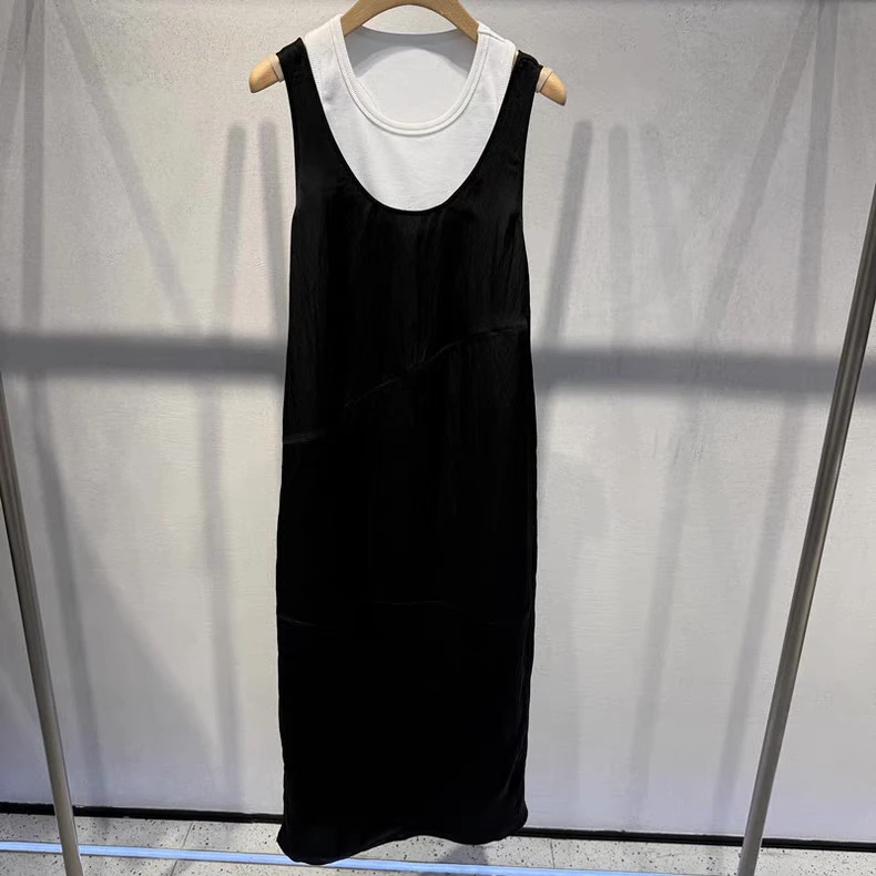 艾裳女装2025夏新品时尚休闲两件套连衣裙9552