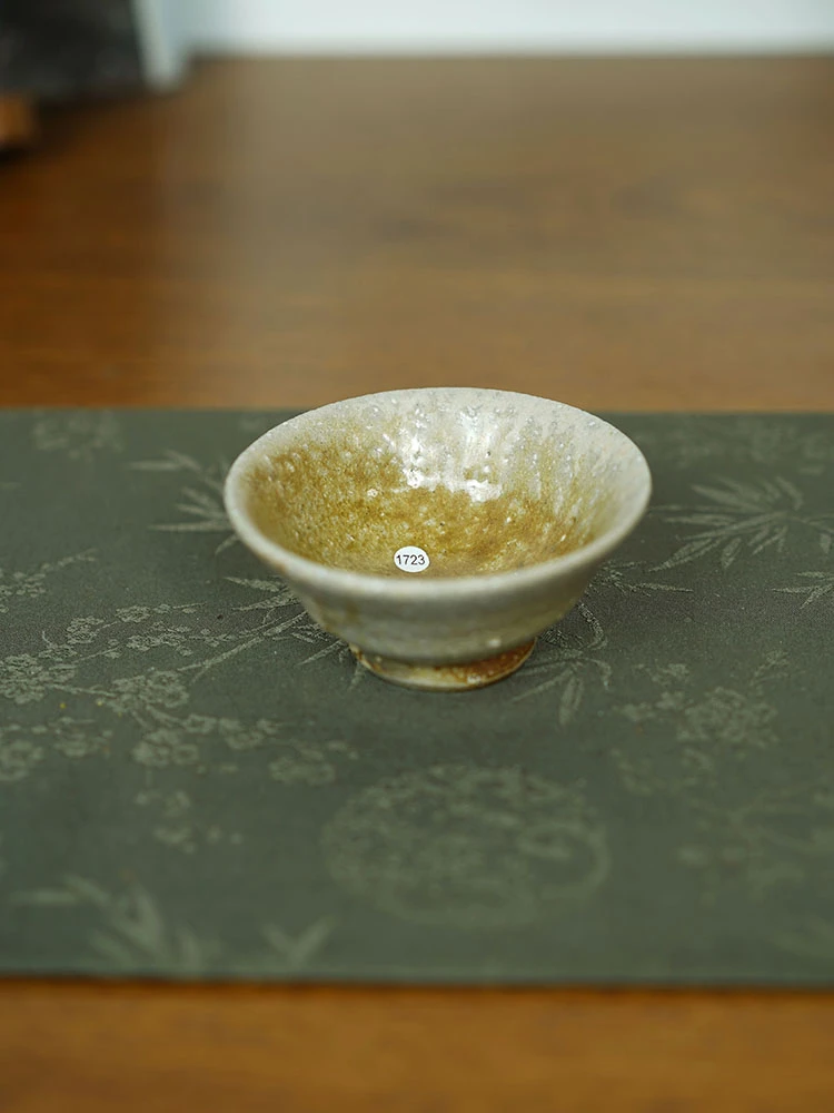 伊禾集物 日本备前烧手工匠人 安田龙彦 茶杯 主人杯 品茗杯1723#