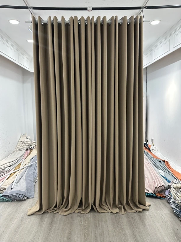 新款黑金雪尼尔：丝绒拿铁（成品窗帘）