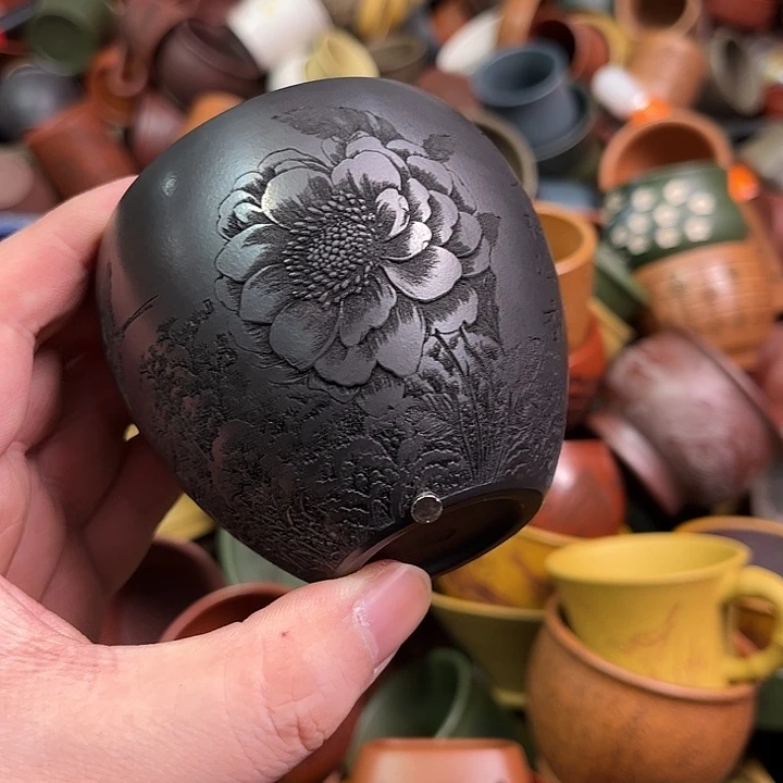 紫砂茶杯全手工紫砂主人杯