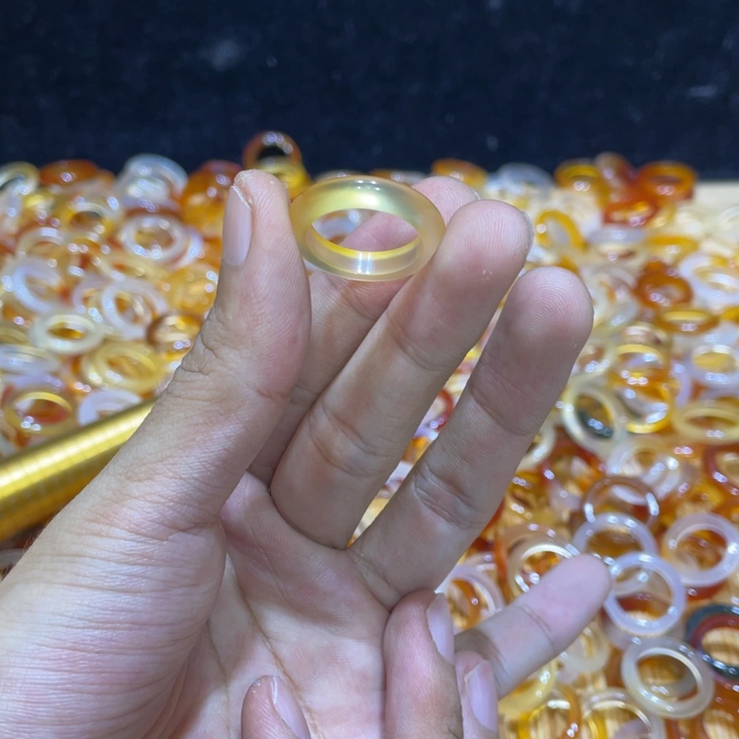 玛瑙/玉髓合金戒指29号港16 默认瑕疵