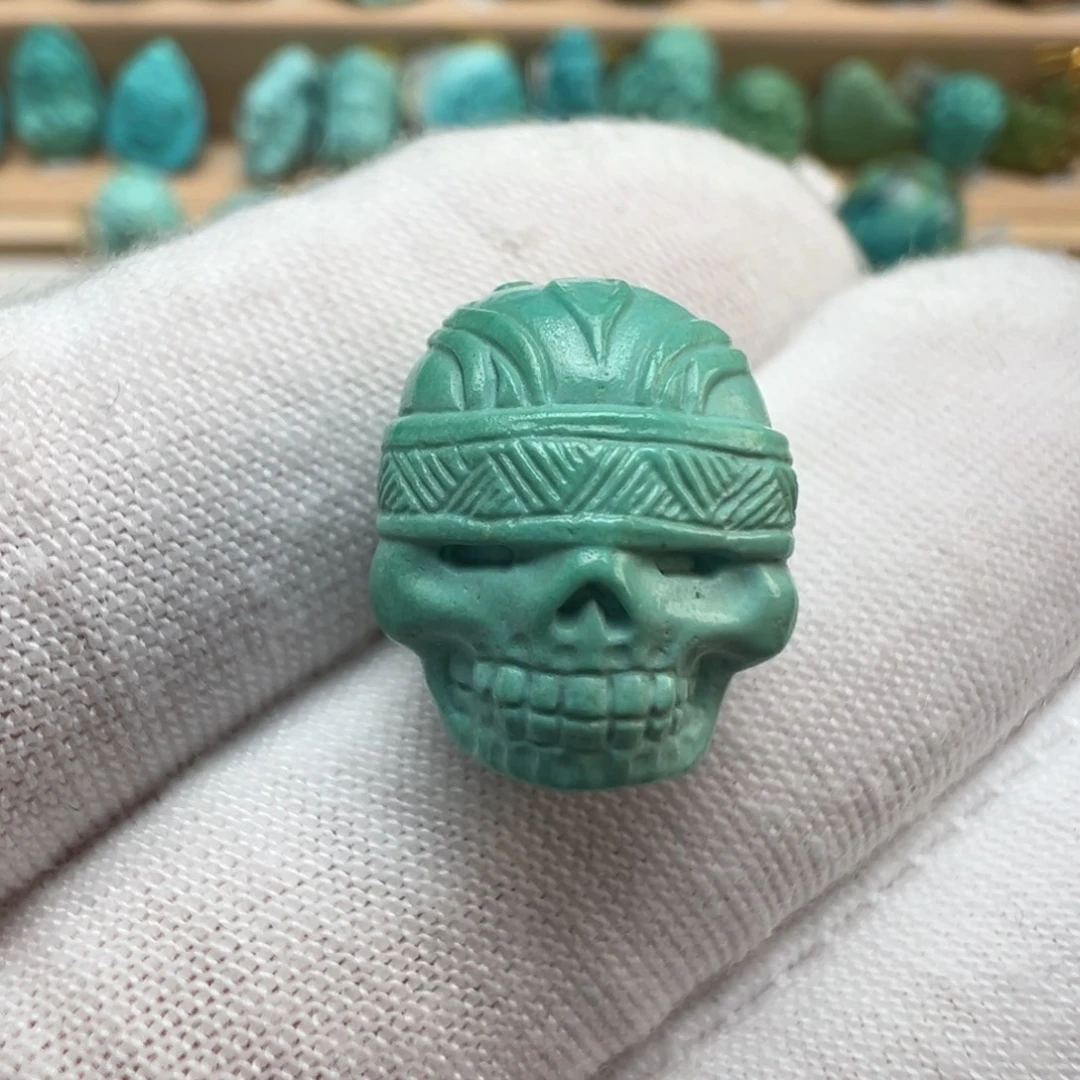 绿松石未镶嵌配饰12.1*11.9