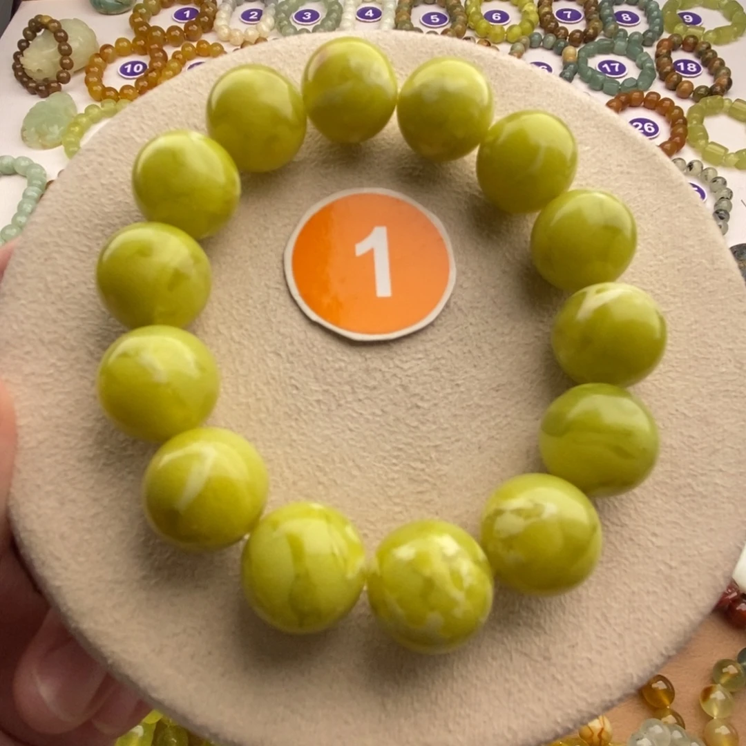 蛇纹石玉未镶嵌手串