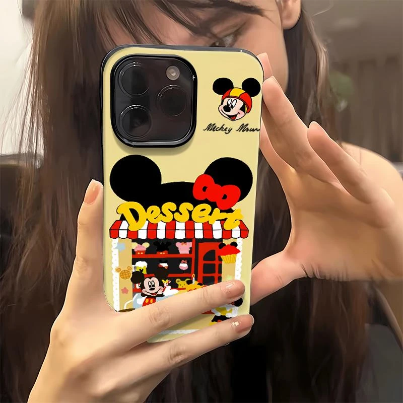 奥菲顿可爱米奇ins风适用iPhone16/15果冻红14手机软壳13苹果12套