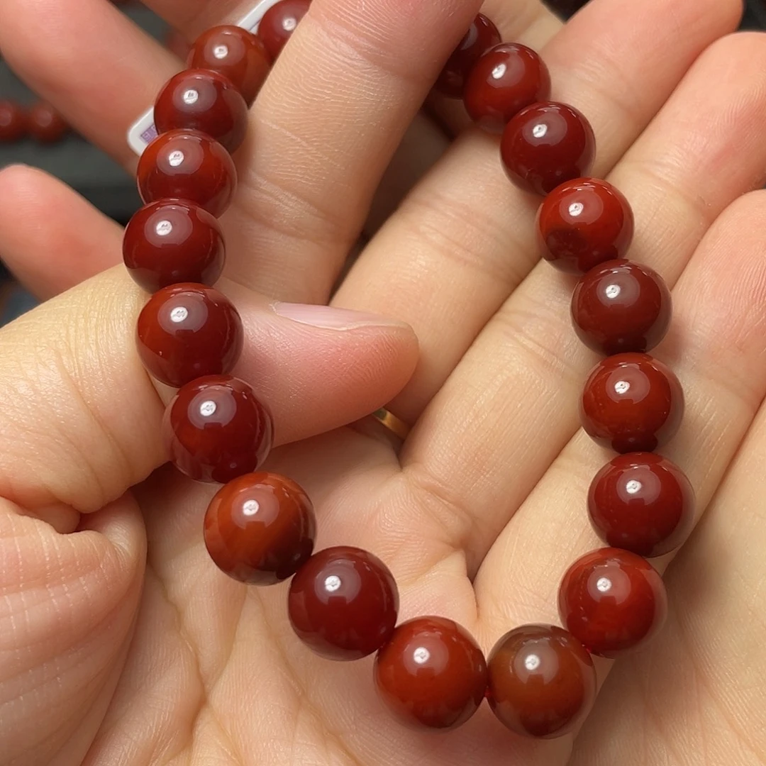 南红玛瑙原矿手串10多样性发1未镶嵌
