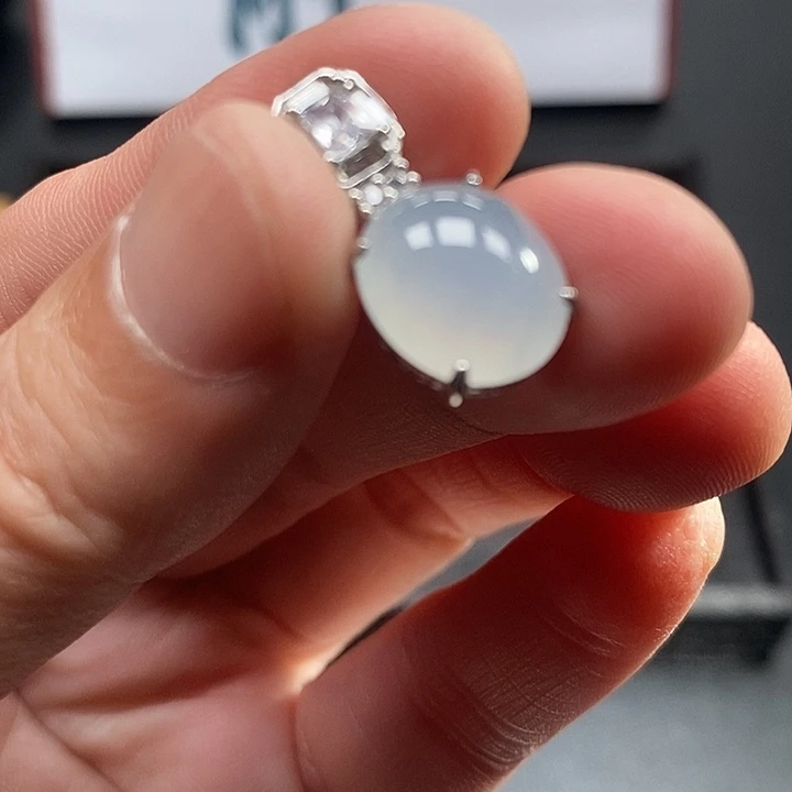 翡翠银S925镶嵌颈饰