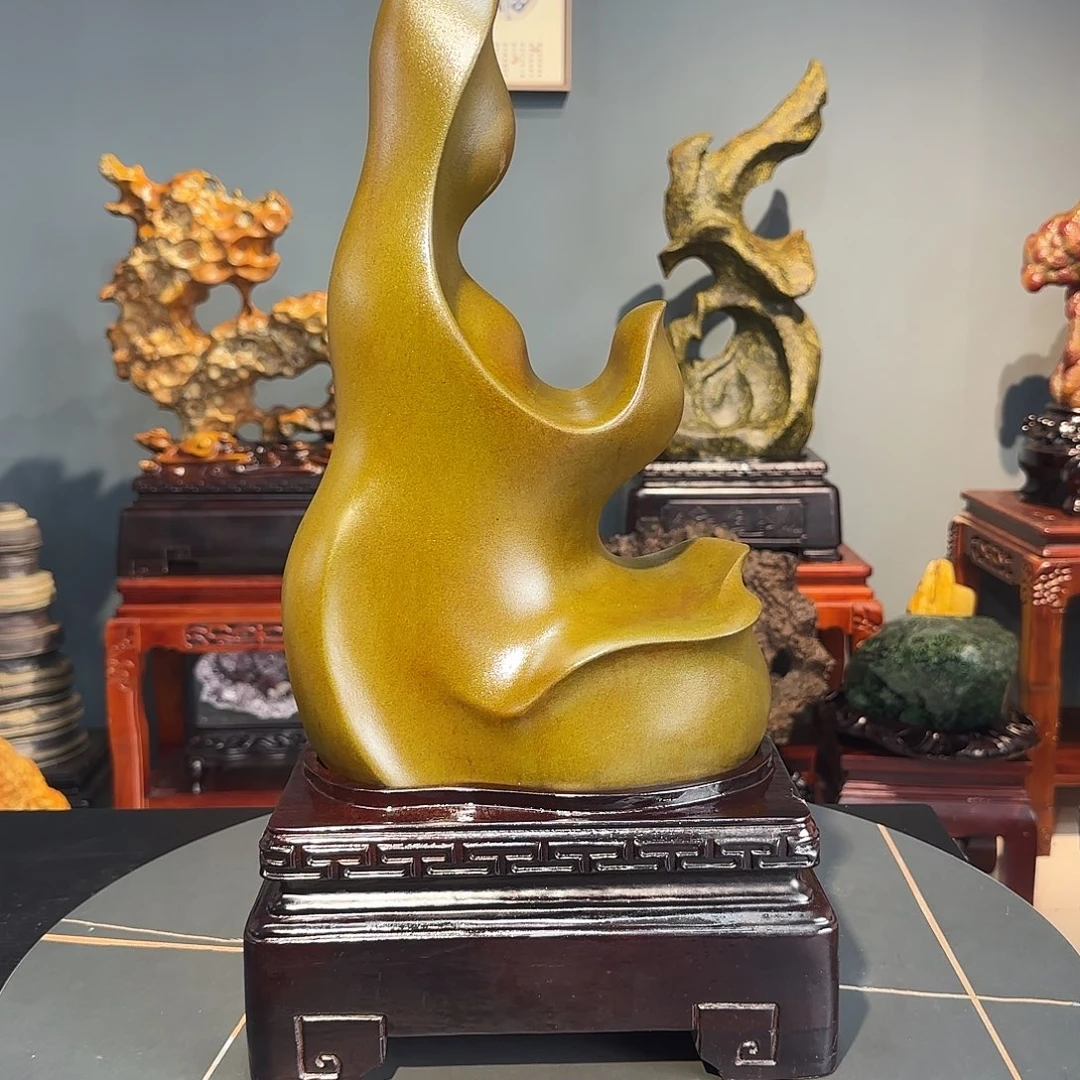 太***张石材摩尔石观音摆件