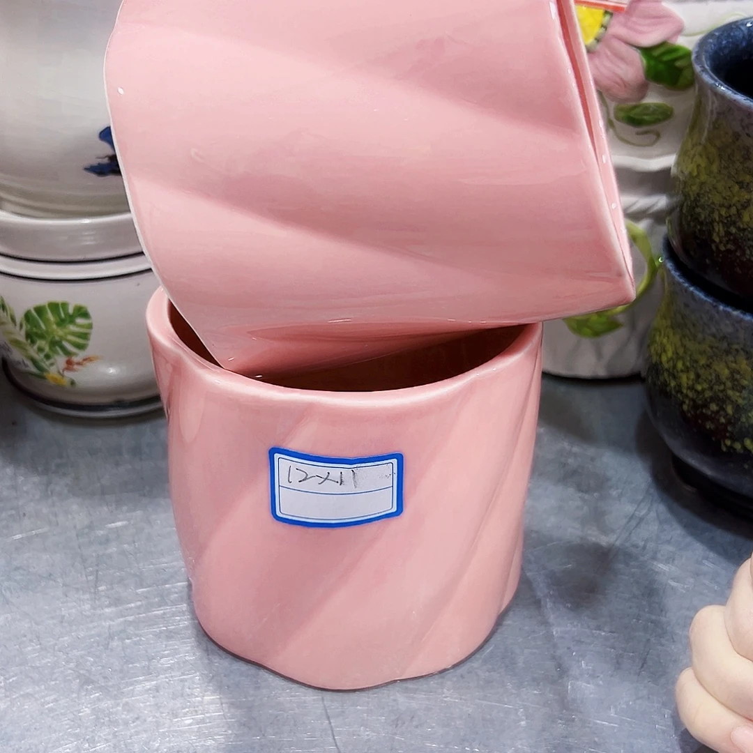 外贸尾单陶瓷花盆凑单10米包邮