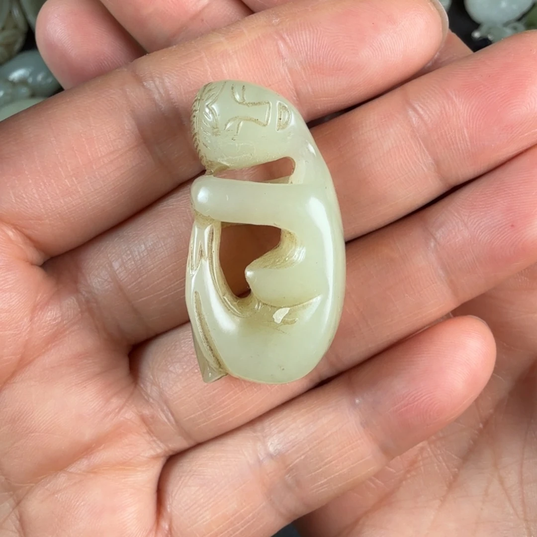 和田玉未镶嵌吊坠(不含链)