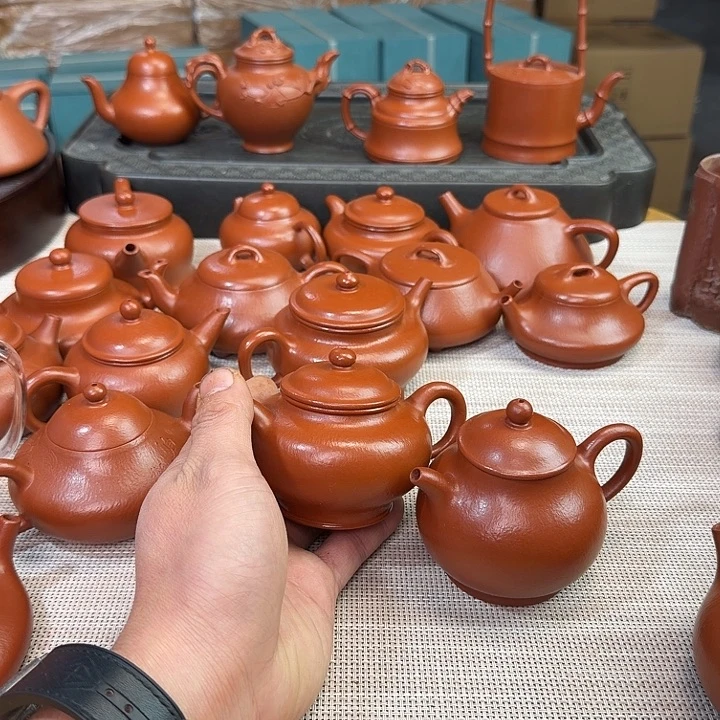 @***蔡紫砂壶全手工制作掇只
