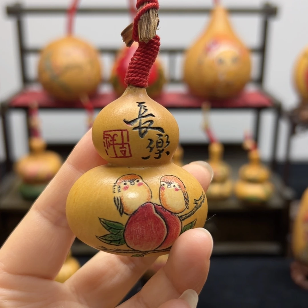 木小钱袋针刺墨客长乐