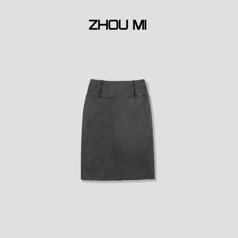 ZHOUMI“精致休闲” 低腰直筒半裙 ZK5977