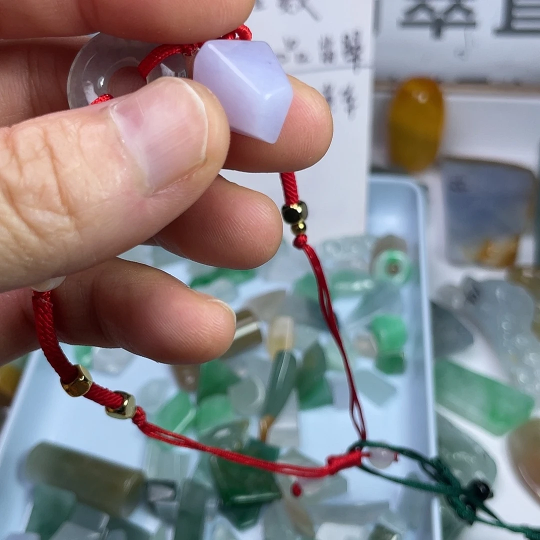 定制翡翠未镶嵌紫料翡翠