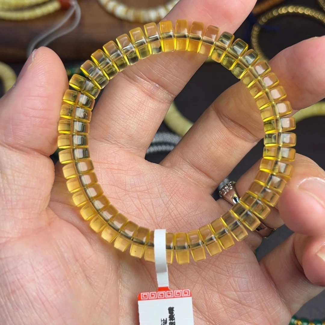 琥珀未镶嵌裸石8.5净水药片 不退