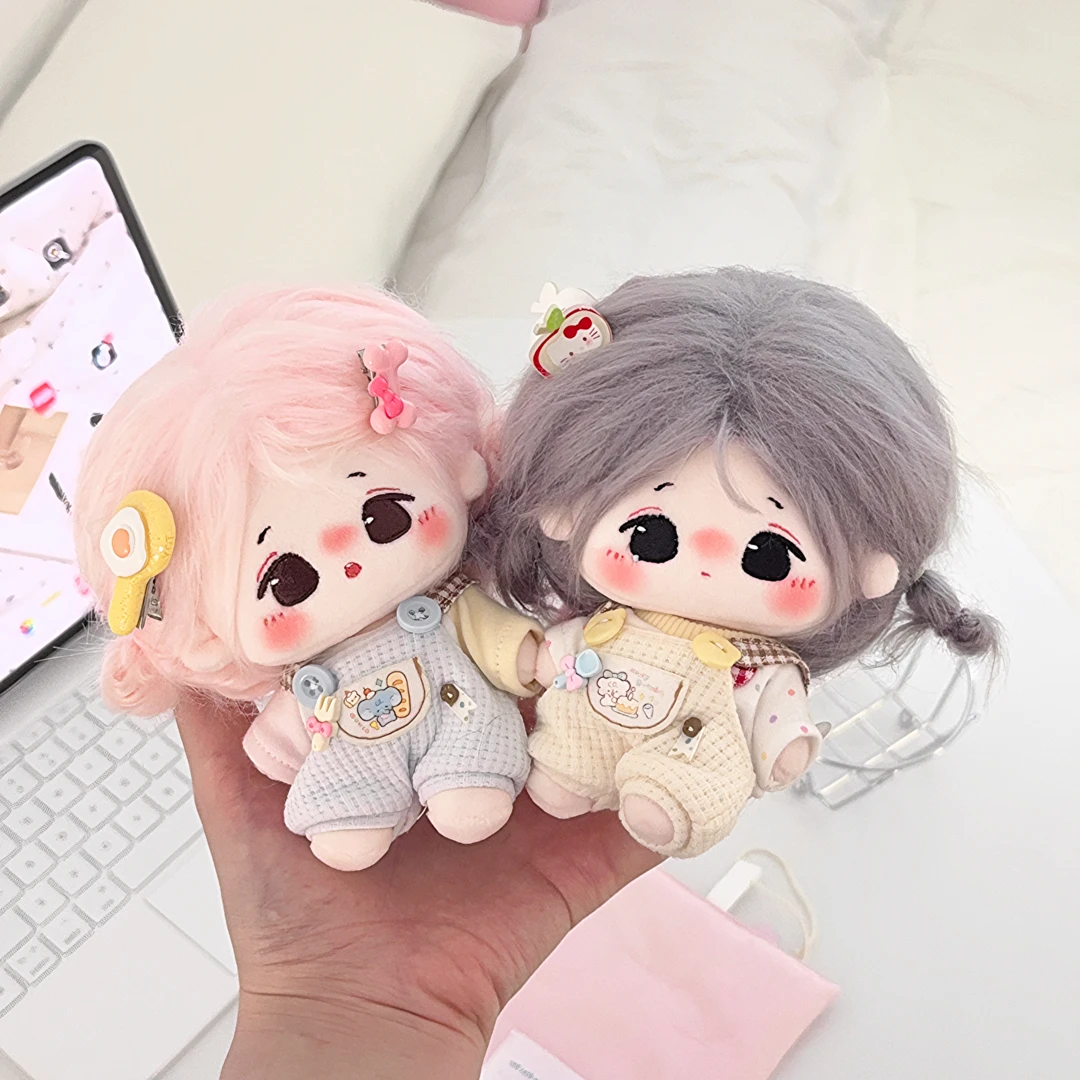 （预售）笨大熊家10cm娃衣T恤/背带裤10厘米娃衣棉花娃娃衣服