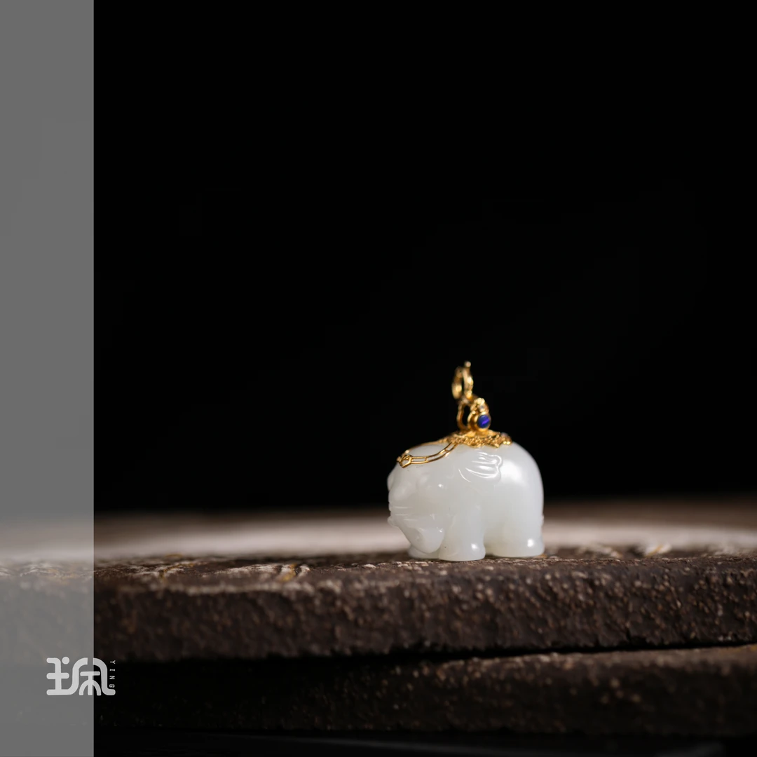 [单坠/白韵象]3A和田玉YPB25120713多样性发其一（Y）