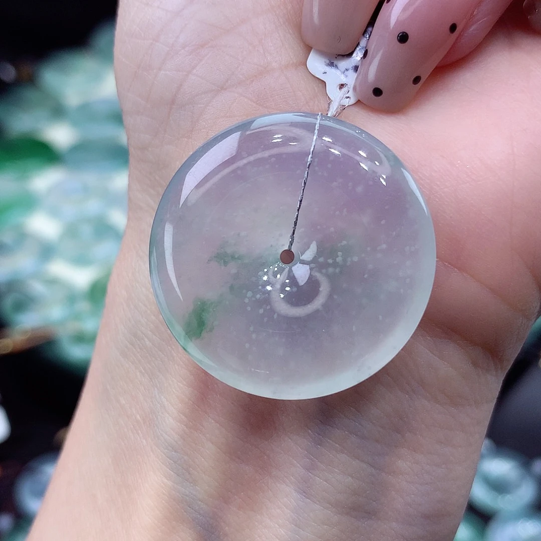 颈饰未镶嵌翡翠编号70尺寸29.6-5.8