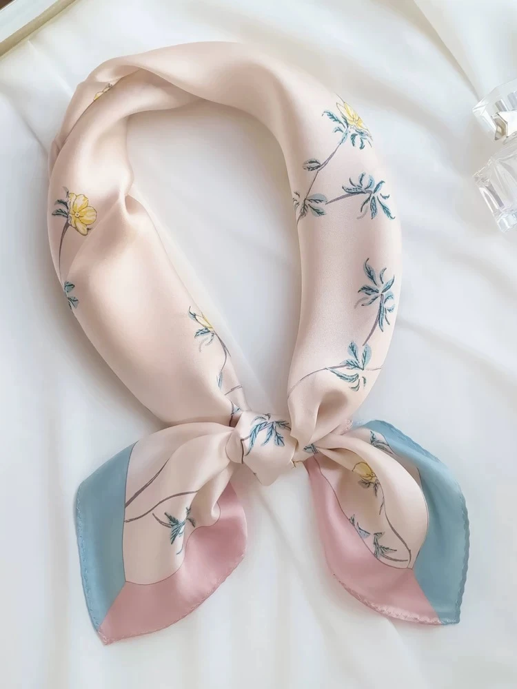 【浅粉小碎花】70/70方巾