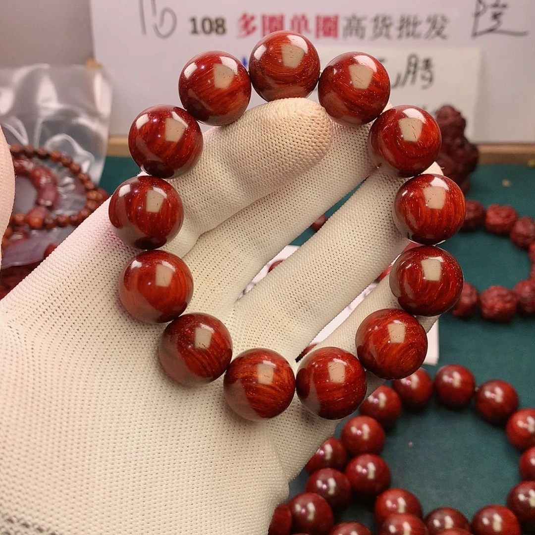 檀香紫檀（小叶紫檀）手串/手链18琴料无胶无蜡原汁原味