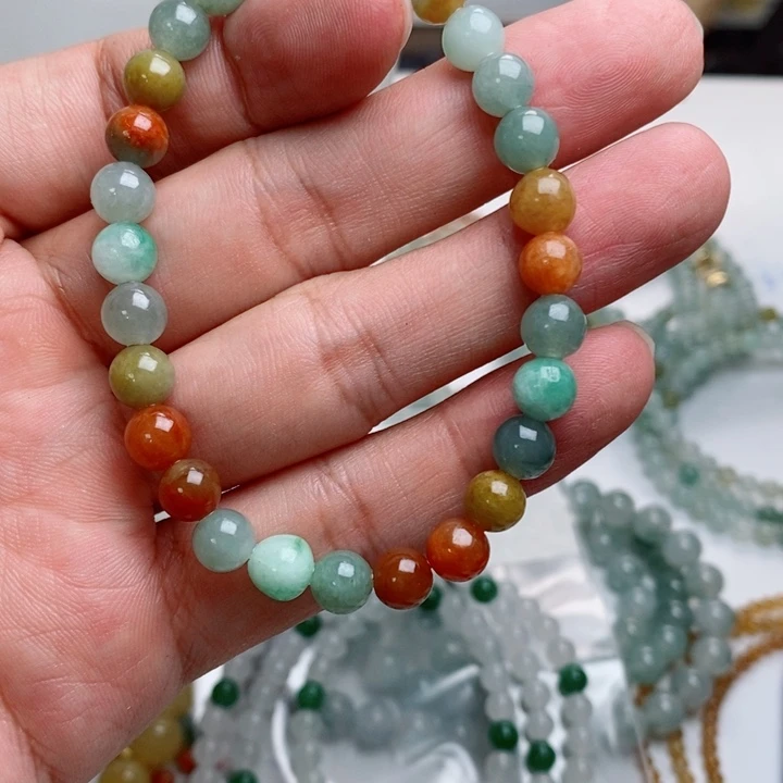 定制翡翠未镶嵌手链