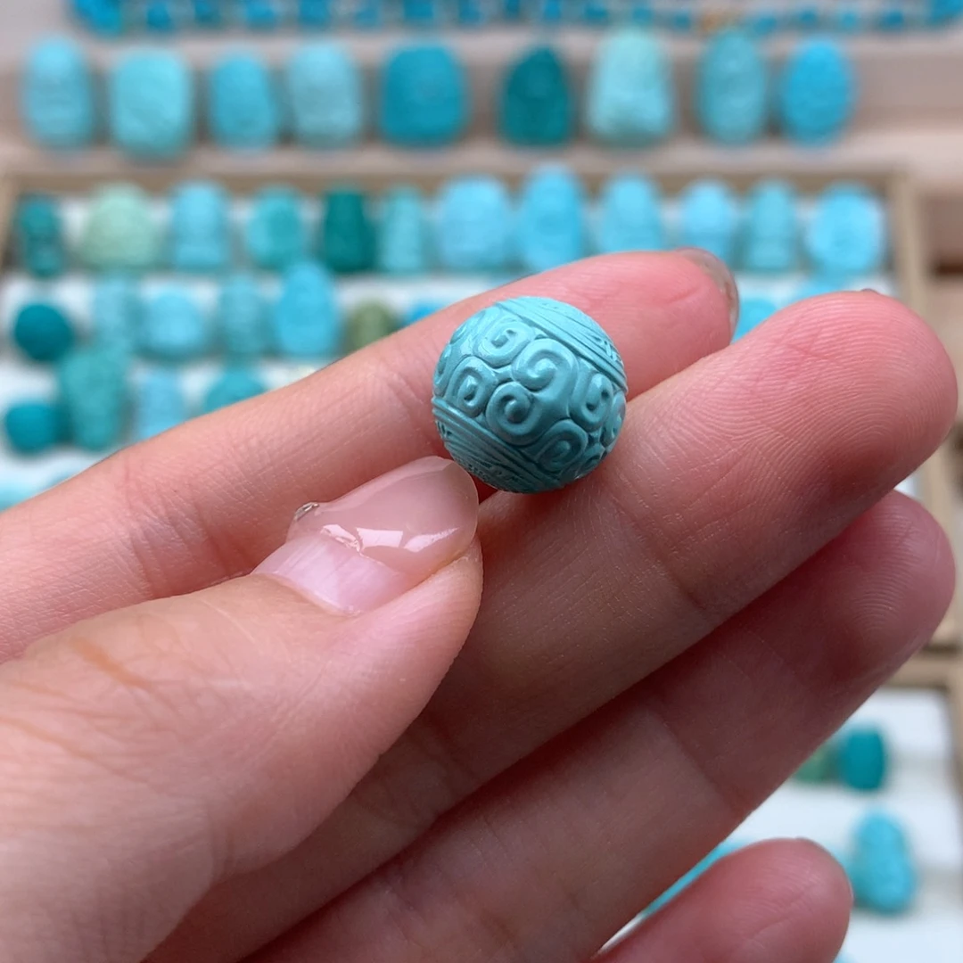 绿松石未镶嵌回纹C****?