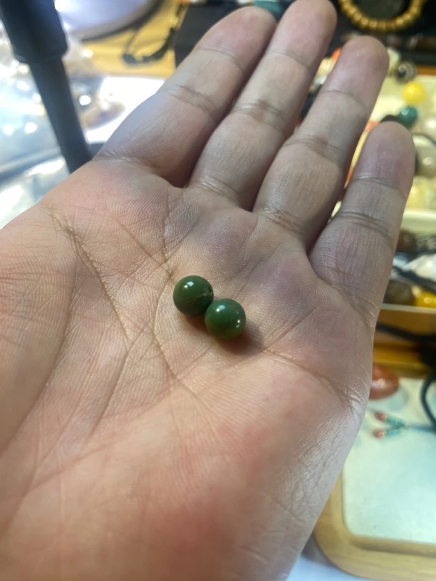 非金属仿水晶吊坠 松松圆珠7.9尺寸