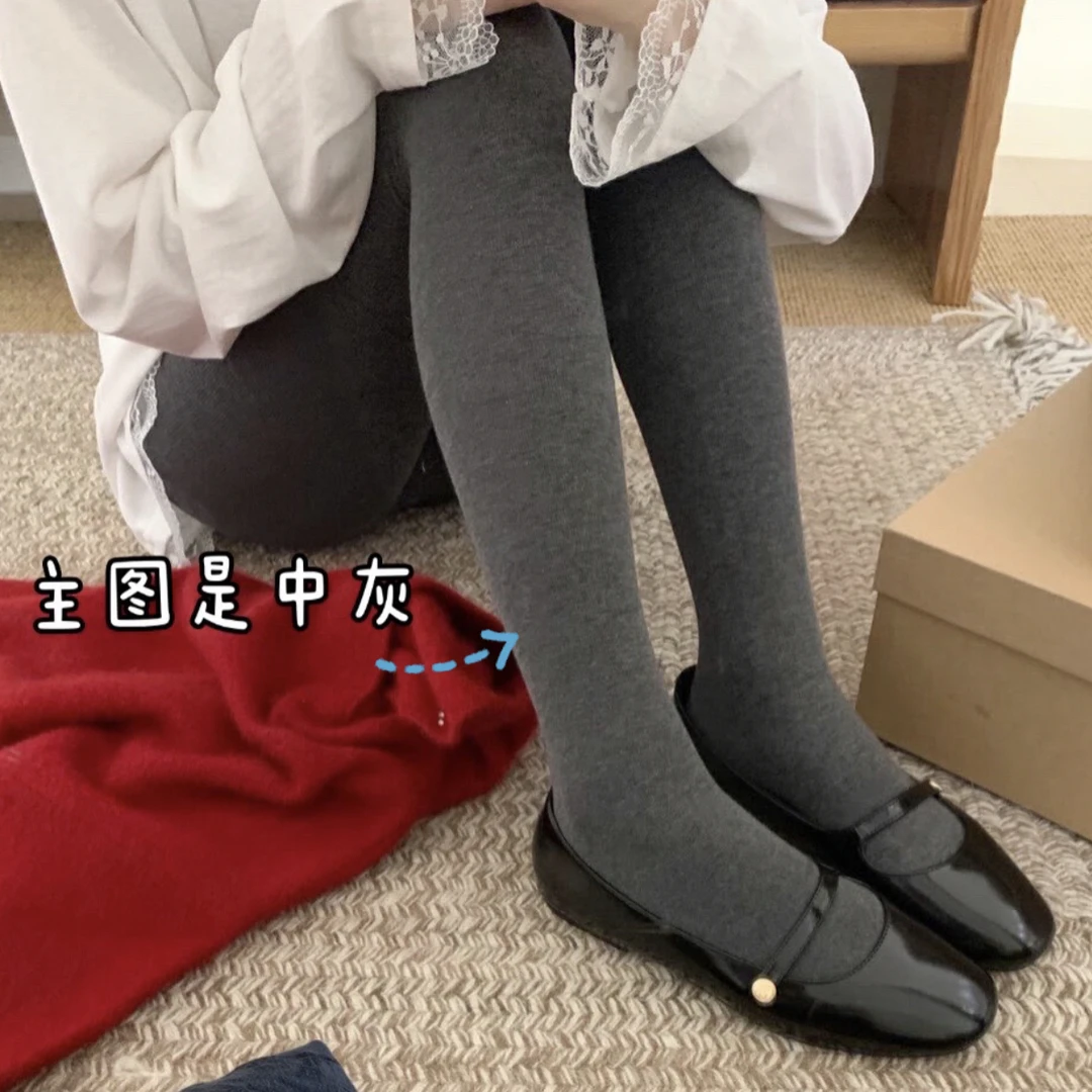 韩系自发热平纹款显瘦保暖打底裤「303款280克厚绒」