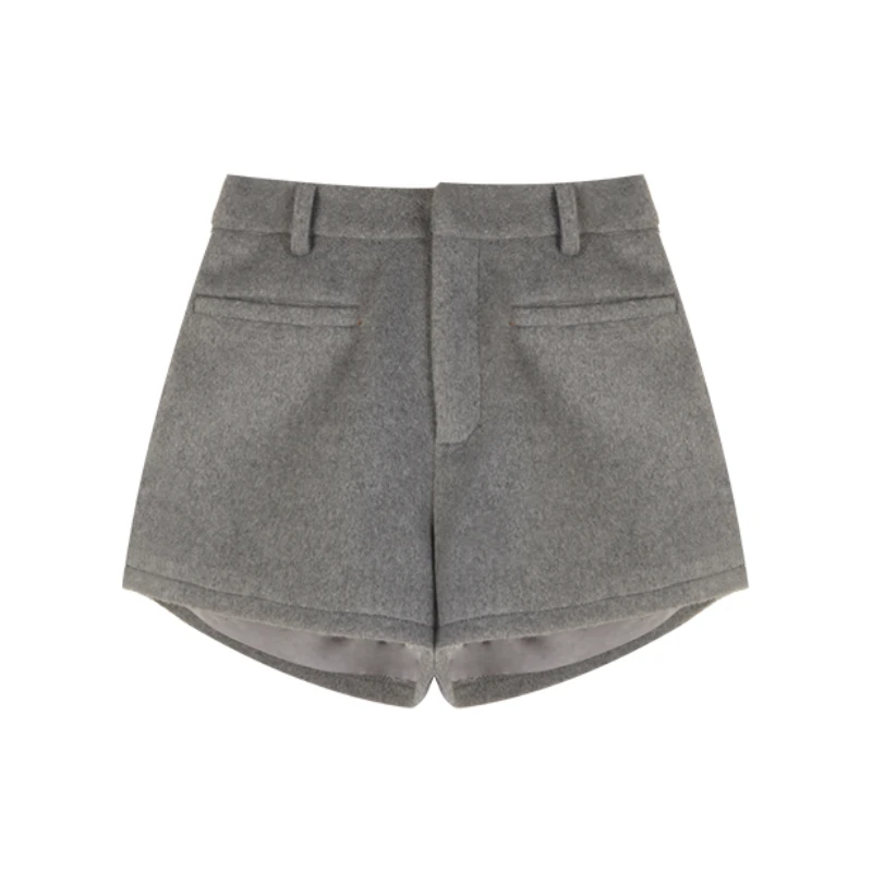 欣儿优选●羊毛短裤时尚休闲百搭宽松秋冬短款预Q4DK6087小众