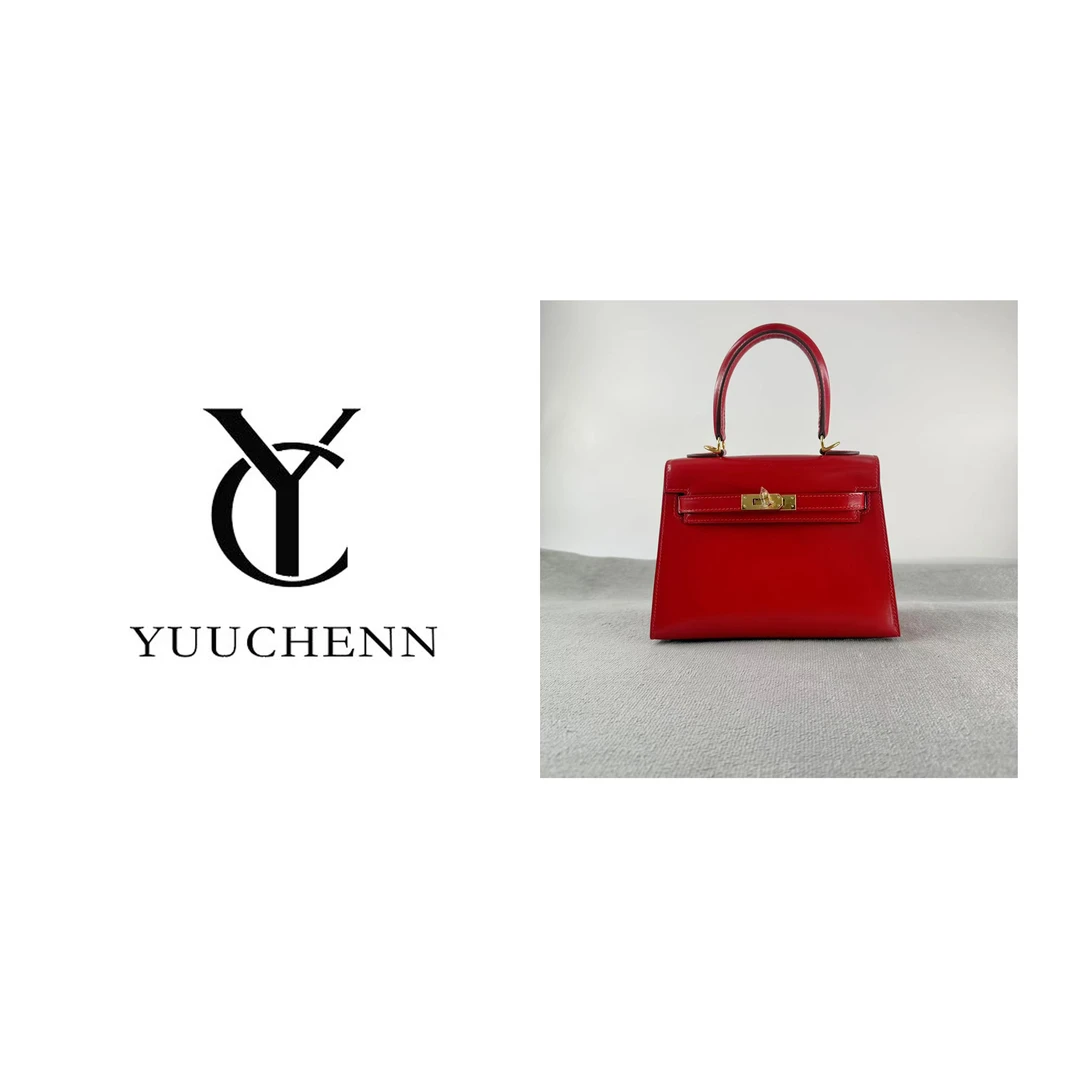 YUUCHENN【手工定制】20cm原创设计高定真皮包 HH5299