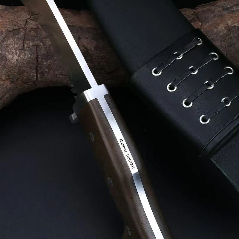 傲风2代-AMS6265钢檀木手柄户外刀野外多功能神器手持不累手家用