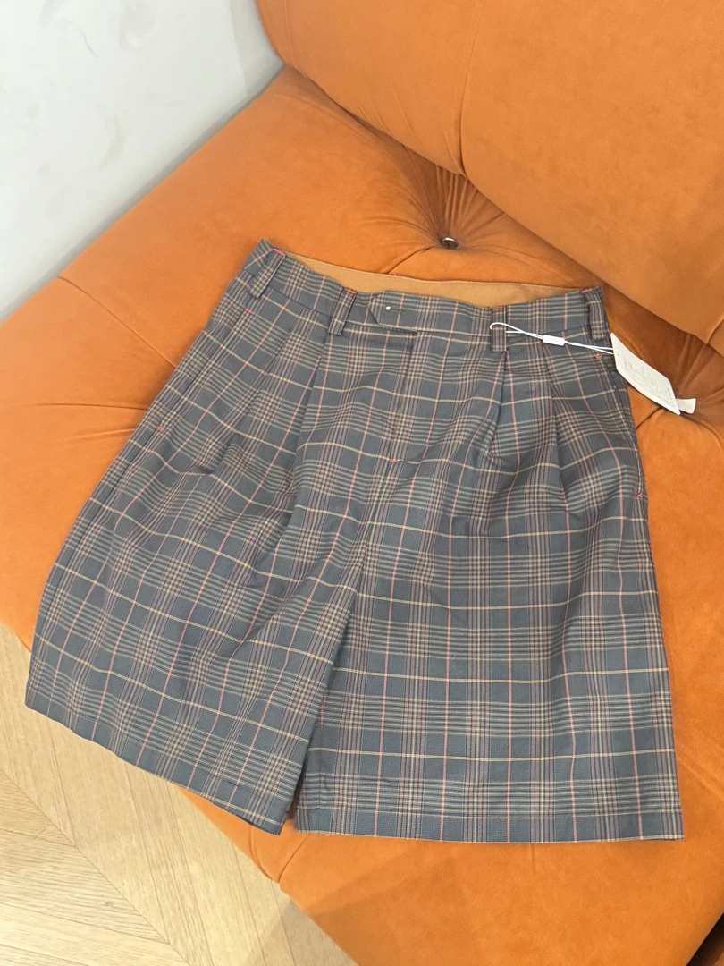 【精工样衣】格子短裤h03084
