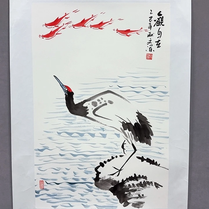 国画亲笔手绘放心去藏