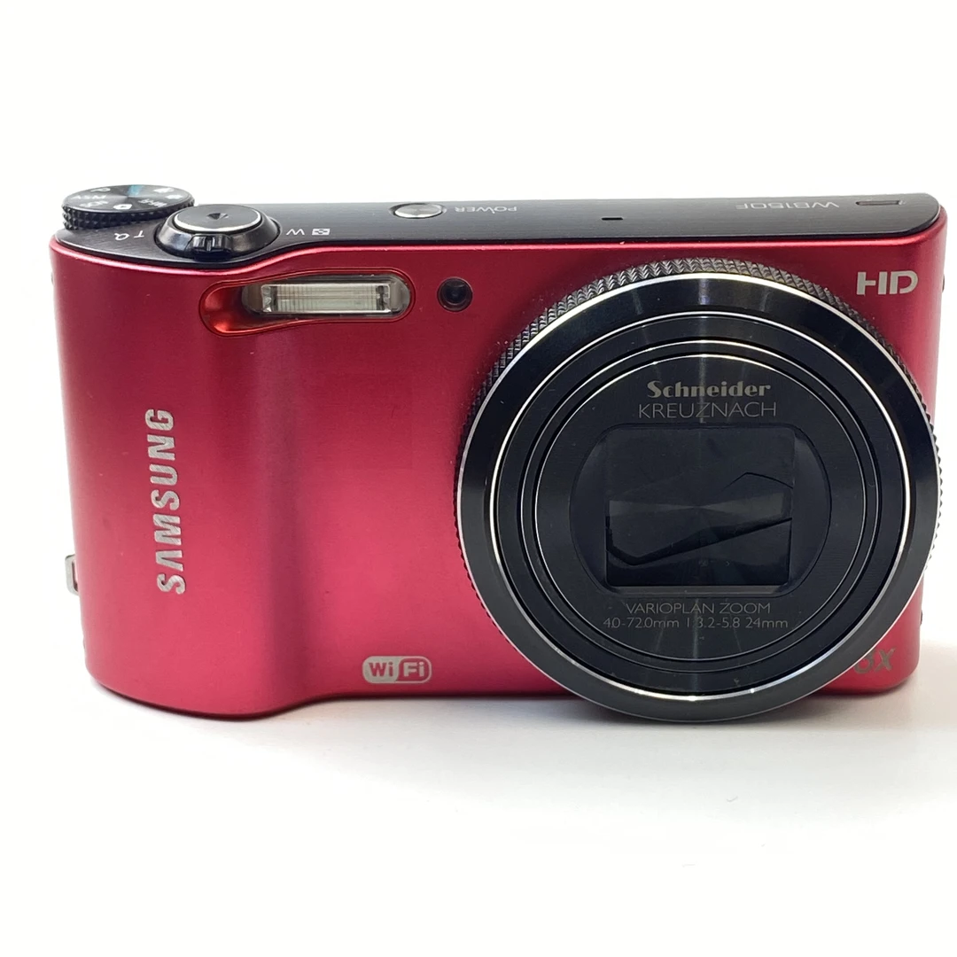 95新 Samsung/三星 wb150红色1420w像素18x光变ccd数码相机