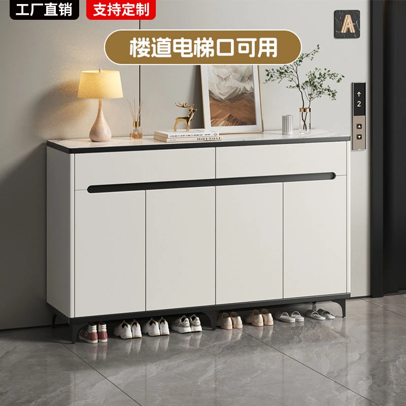 实木鞋柜家用门口2025新款收纳柜一体靠墙入户室内玄关多层大容量