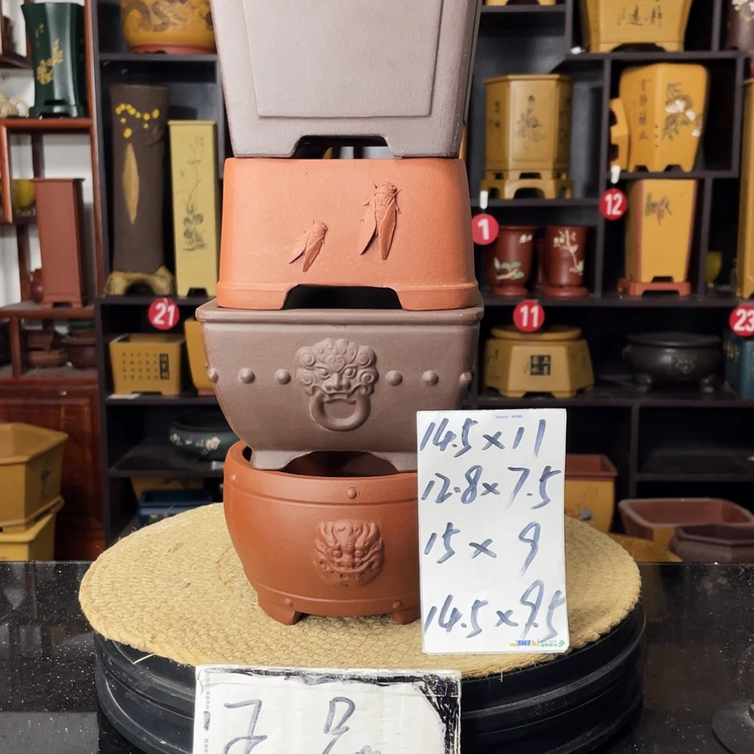 紫砂D-婉秋紫砂花盆