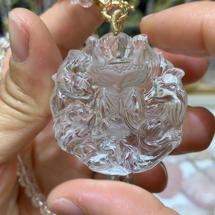 水晶颈饰未镶嵌天然