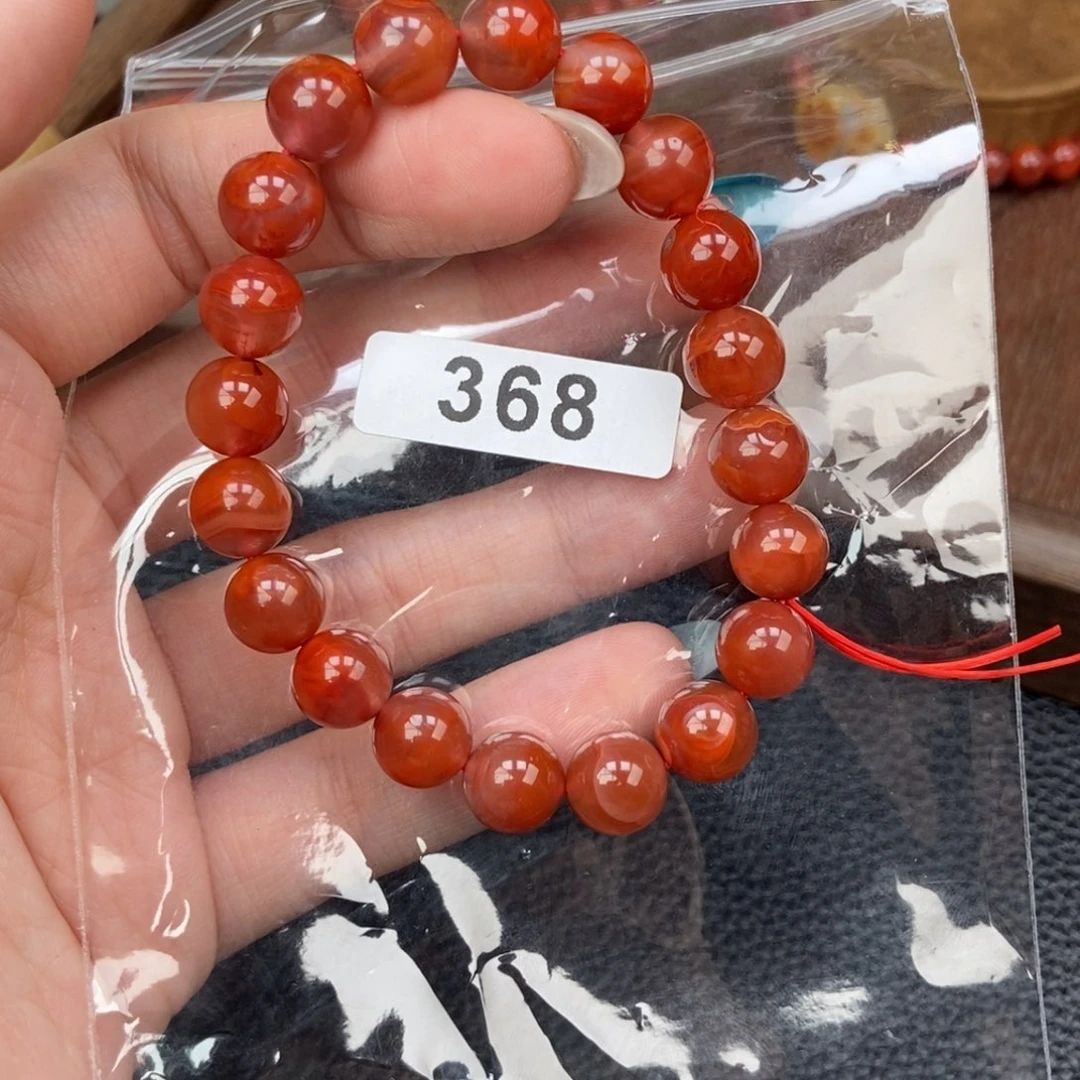 南红玛瑙未镶嵌手链卡9.2