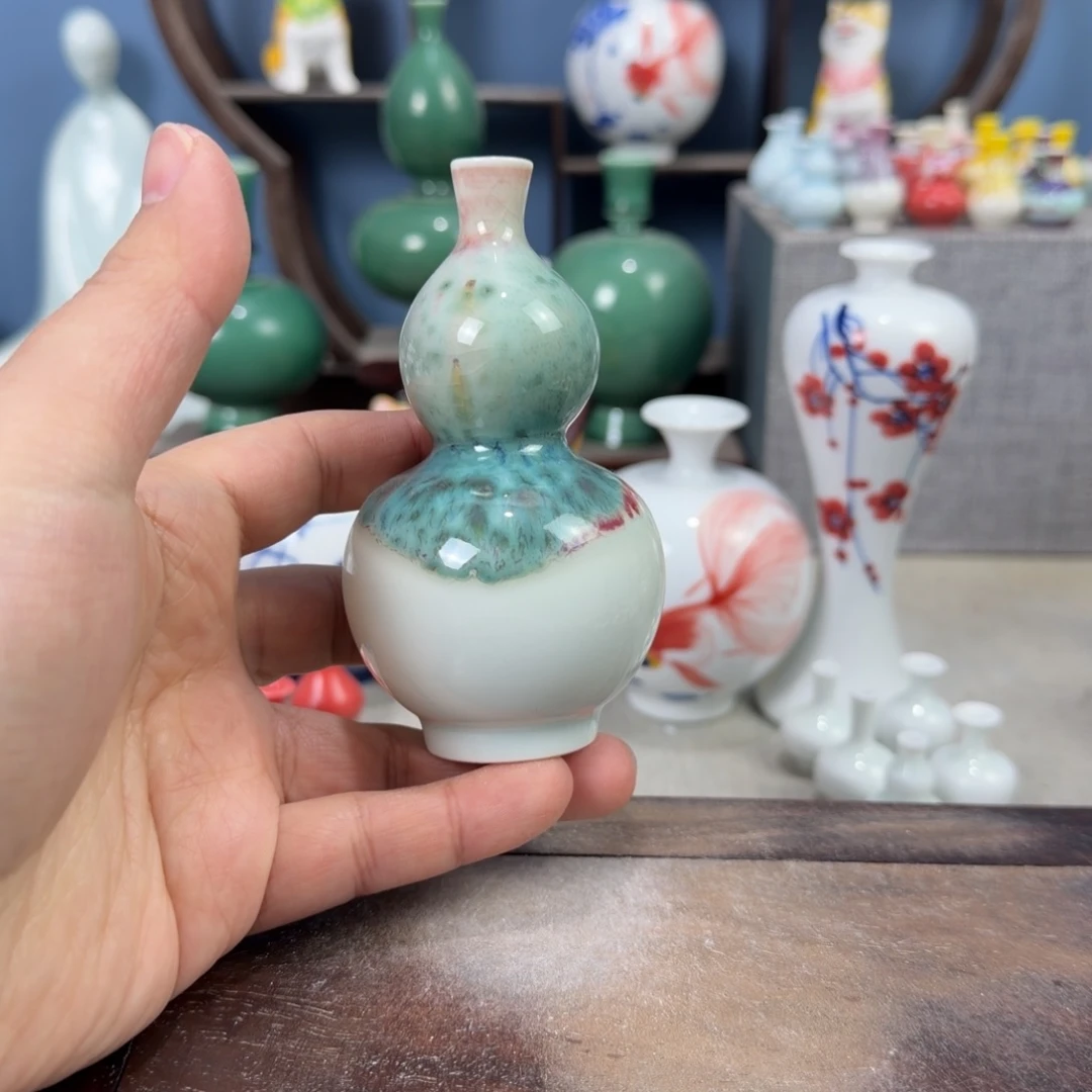 陶瓷手工小花器摆件