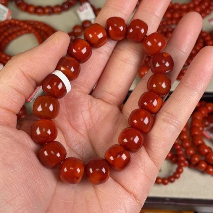 南红玛瑙手链未镶嵌I*y
