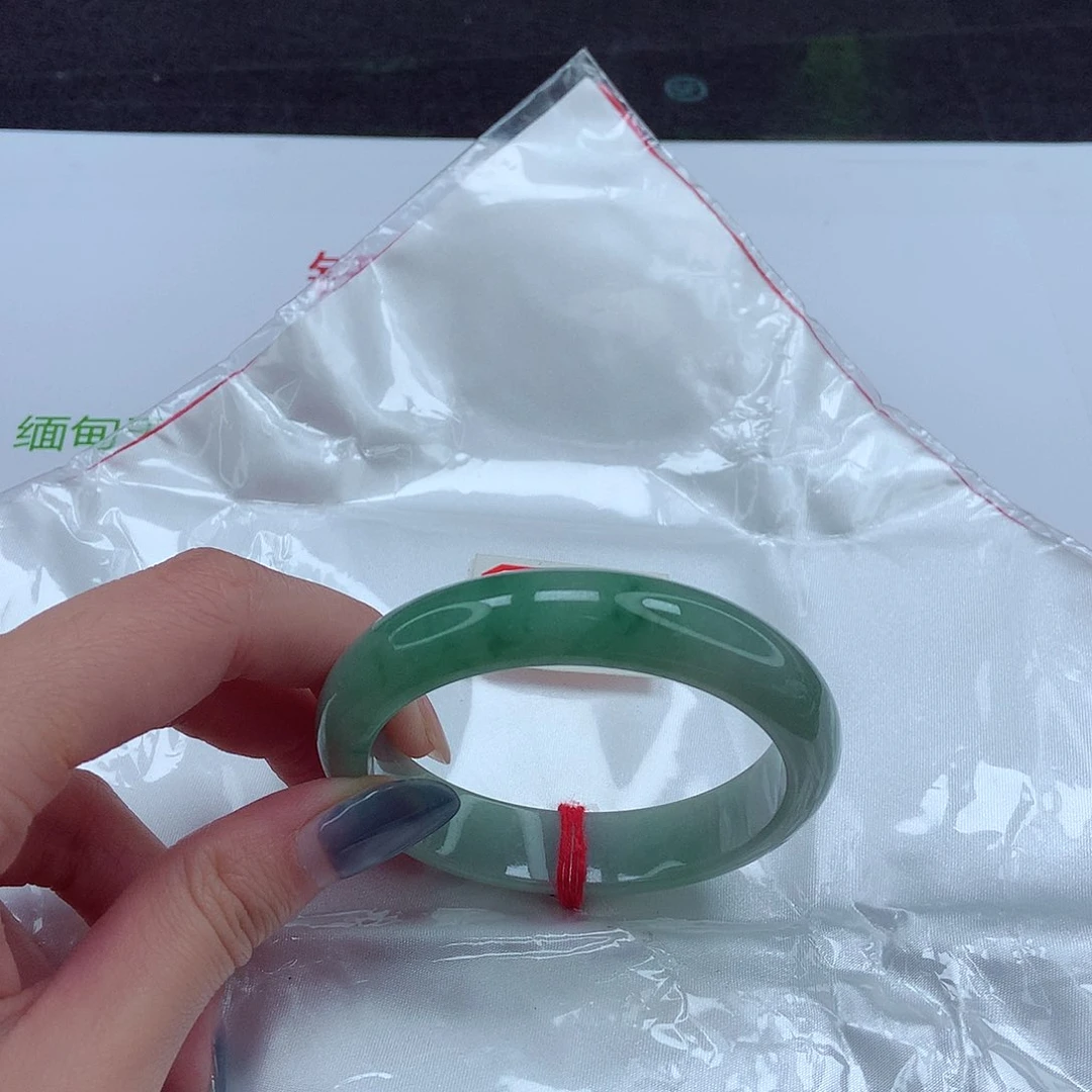 未镶嵌手镯翡翠圈口55