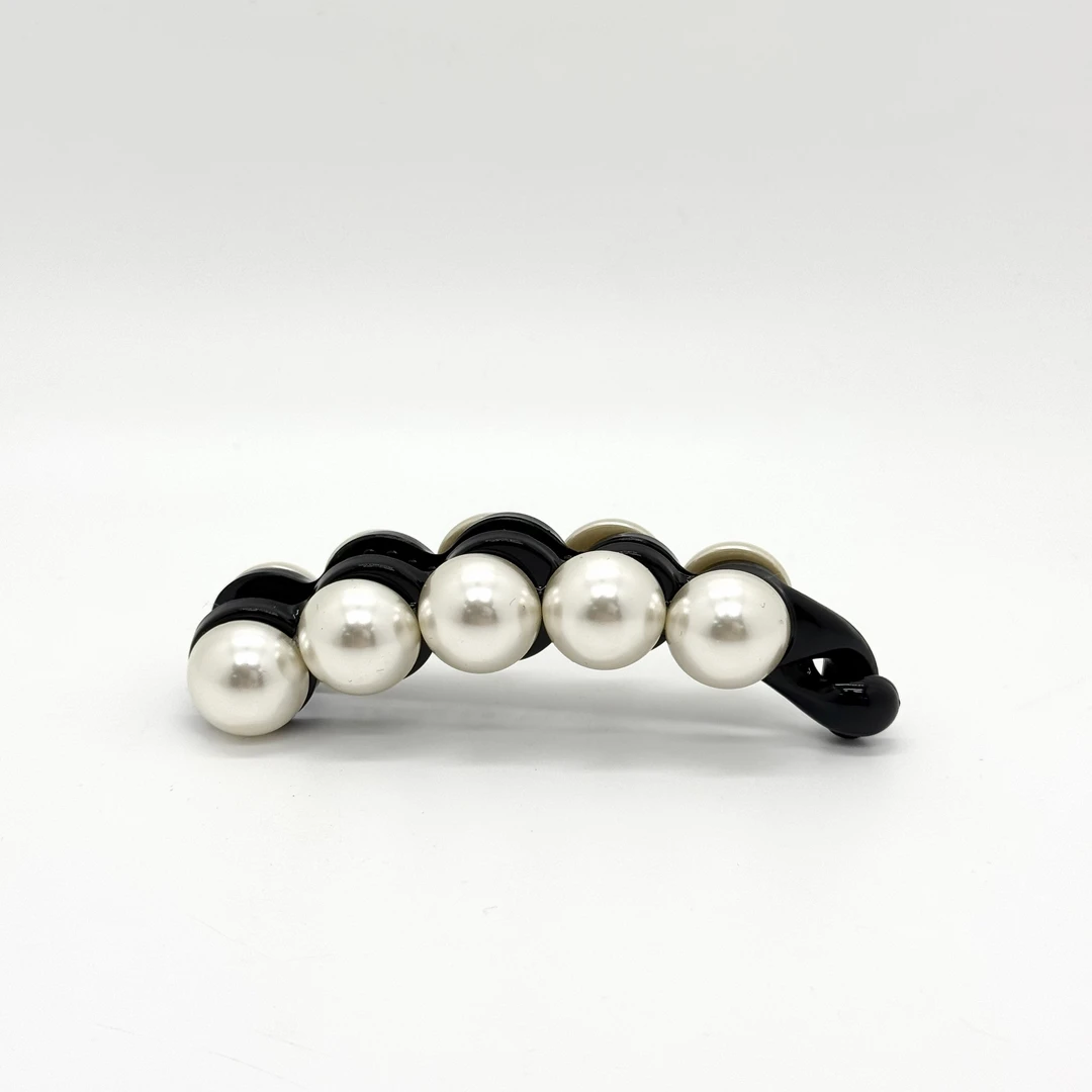 GREBUTY 6360 简约百搭珠珠10cm香蕉夹