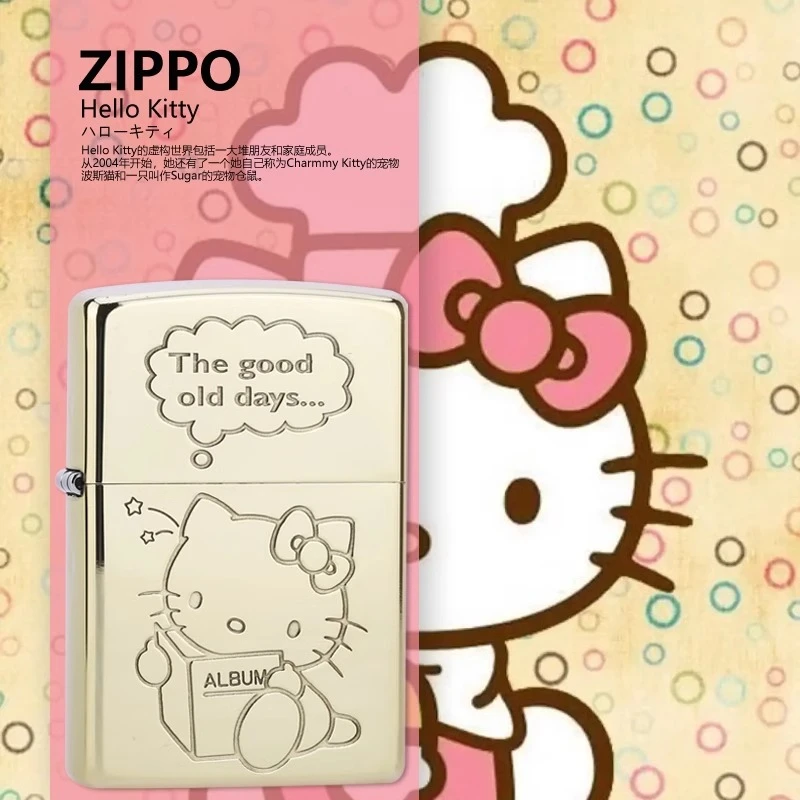 zippo打火机hello kitty防风打火机可爱限量送男友凯蒂猫DYH1X1