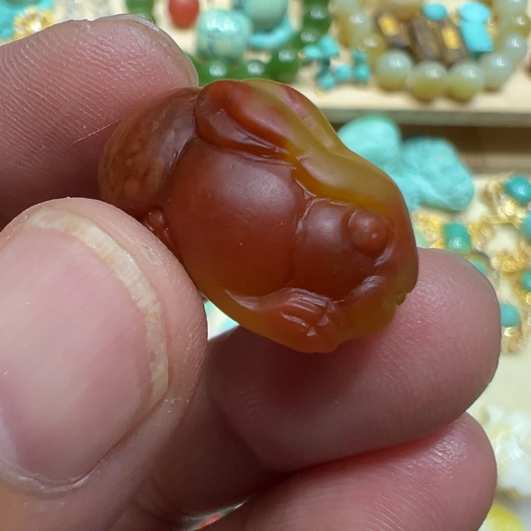 南红玛瑙未镶嵌颈饰